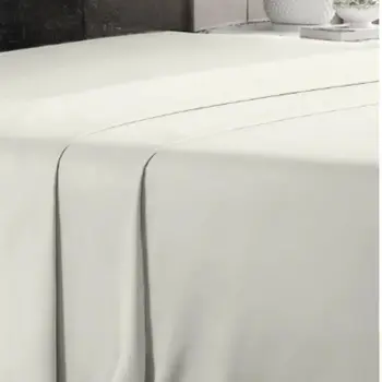 Alhabib Cotton Bed Sheet Cream Turkish Summer 240×180Cm Double 1Piece
