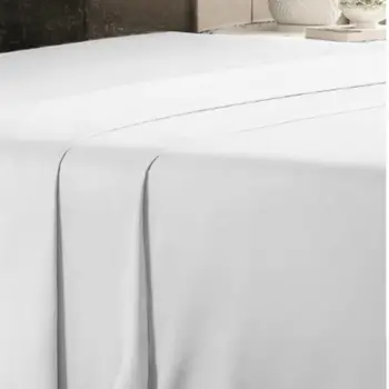 Alhabib Fitted Sheet White Turkish Cotton Double Summer 240×180Cm 1Piece