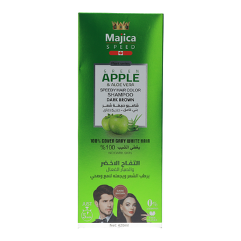 Majica Naturals Apple Dark Brown Hair Color Shampoo 420ml