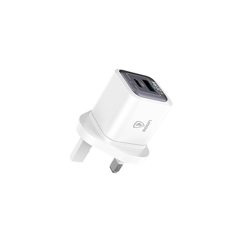 سبون شاحن جداري بقوة 22.5 وات منفذين USB-C و USB-A 1قطعة