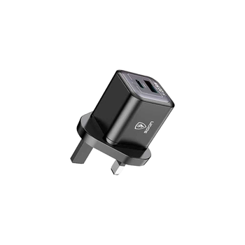 سبون شاحن جداري بقوة 22.5 وات منفذين USB-C و USB-A 1قطعة