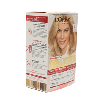 L'Oreal Excellence 9.1 Very Light Ash Blond Creme 72ml