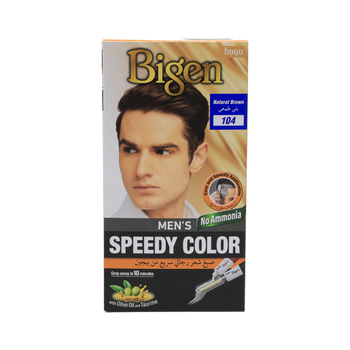Bigen Men's Speedy Color Natural Brown Hair Color 80g