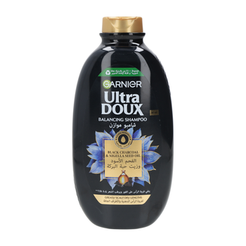 Garnier Ultra Doux Black Charcoal Shampoo 600ml