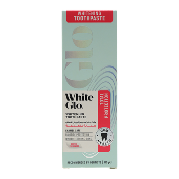 White Glo Total Protection Whitening Toothpaste 115g