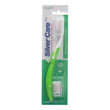 Silver Care Plus Soft Toothbrush Blue