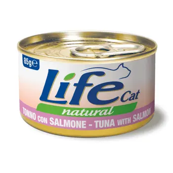 Life Cat Natural Tuna-Salmon Cat Food 85g