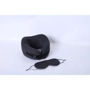 Alhabib Nadav Neck Pillow with Eye Mask Black 1Piece