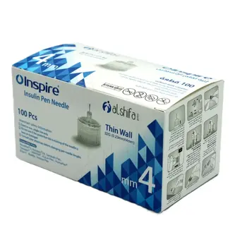 Inspire Insulin Pen Needles 4 Mm 100Pieces