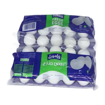 فامويل بيض أبيض طازج كبير 30قطعة