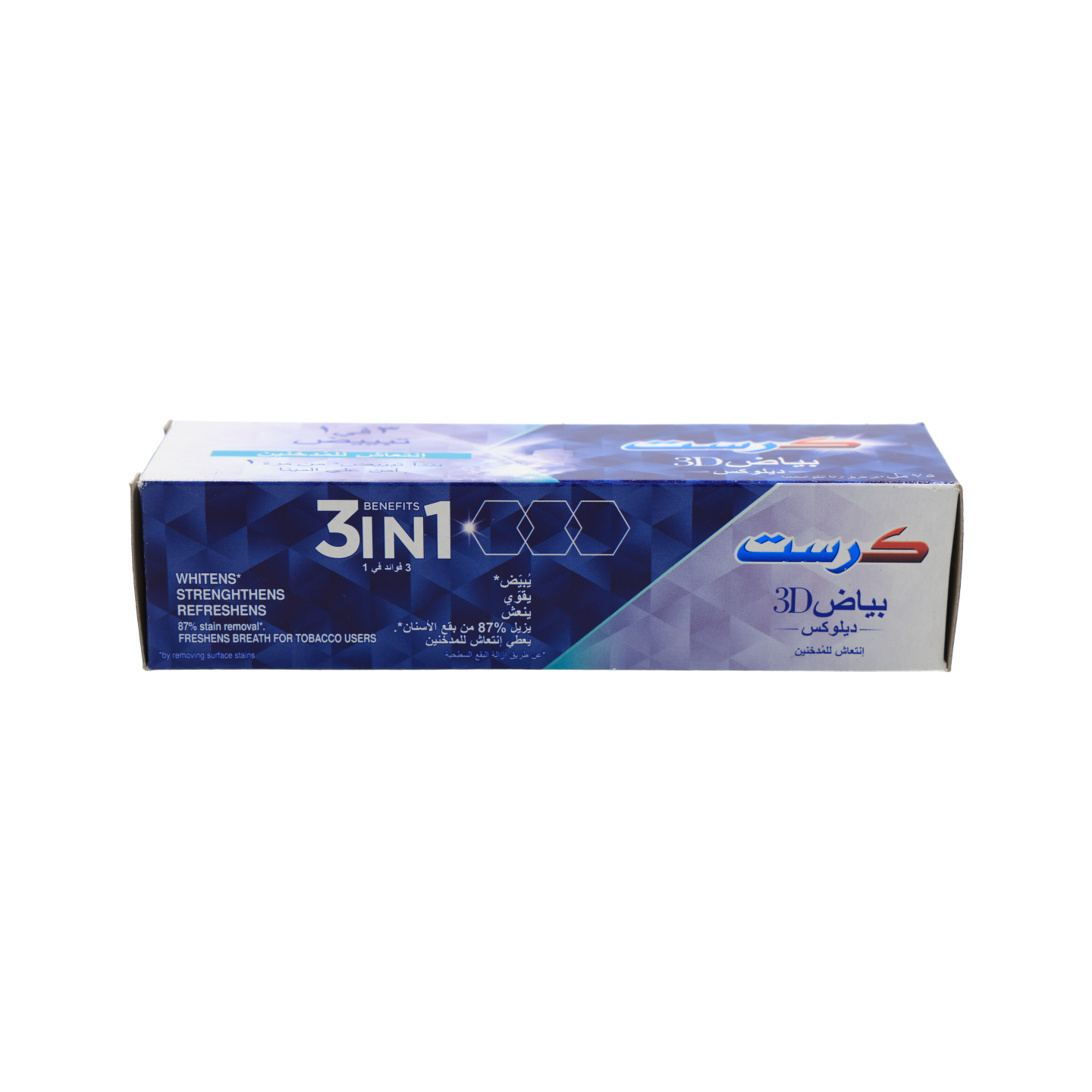 Buy Crest 3D White Deluxe Anti-Tobacco Toothpaste 75ml in Saudi Arabia