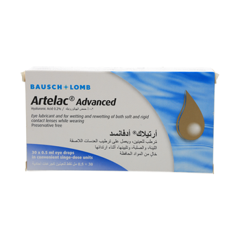 Bausch + Lomb Artelac Eye Drops 30 Pieces
