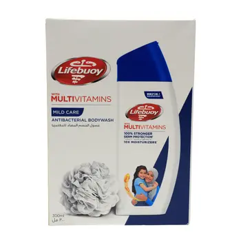 Lifebuoy Body Wash Care Antibacterial + Loofa 1Pack