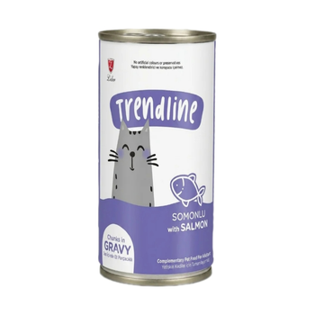Trendline Wet Food For Cats With Salmon In Gravy 400g