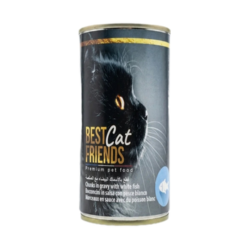 Best Friends Wet Food For Cats Chunks White Fish In Sauce 415g
