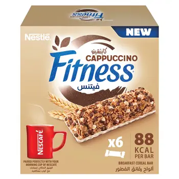 Nestlé Fitness Cappuccino Cereal Bar 6x23.5g