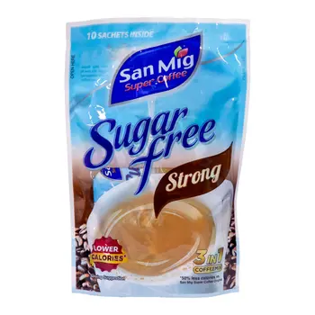 San Mig Sugar Free Strong 3in1 Coffee Mix 10x9g