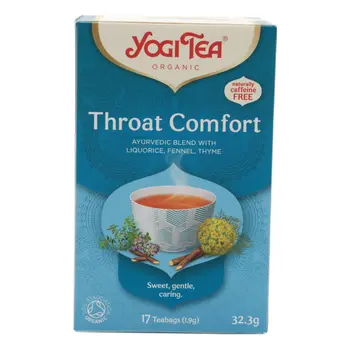 Yogi Tea Organic Throat Comfort Herbal Tea 17x1.9g