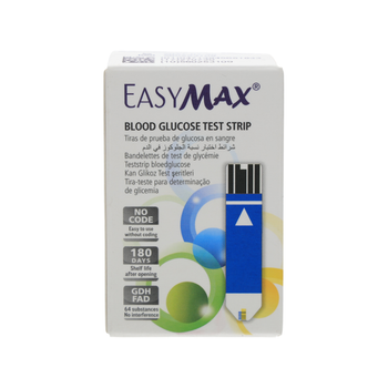 Easymax Blood Glucose Test Strips 50Pieces