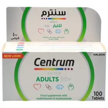 Centrum Multiv & Mineral 50+ Silver 100Tablets