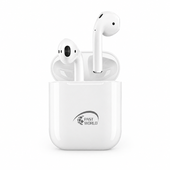 Past World Wireless Bluetooth Earbuds White