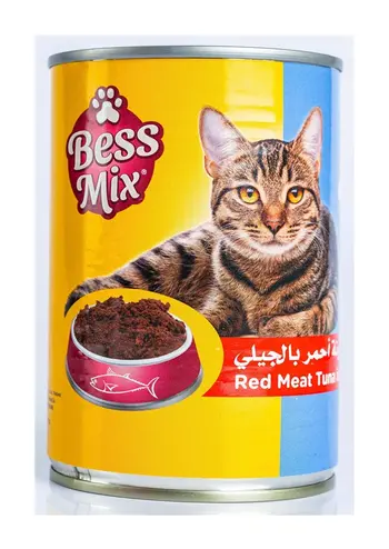 Bessmix Cat Food Tuna in Red Meat Jelly 400g