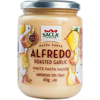 Sacla Roasted Garlic Alfredo Sauce 411g