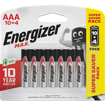 Energizer Max AAA Batteries Super Saver Pack 14 Pieces