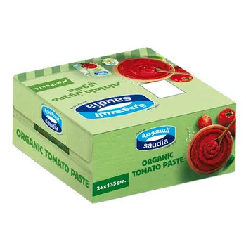 Saudia Organic Tomato Paste 24x135g