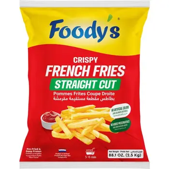 Foody's Crispy Straight Cut French Fries 2.5kg