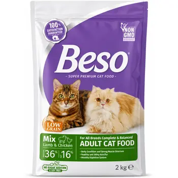Beso Mix lamb & chicken adult cat food 2Kg