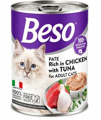 Beso Chicken & Tuna Cat Food 400g