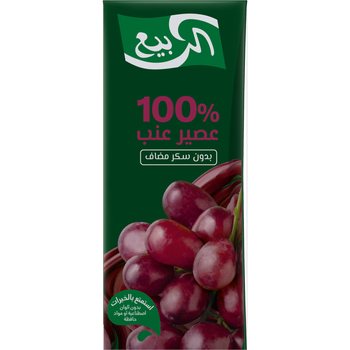 Al Rabie Grape Juice No Added Sugar 185ml
