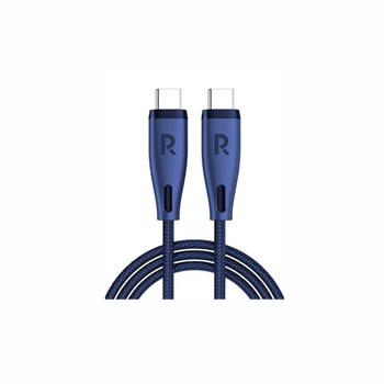 Ravpower Dark Blue Nylon-Braided C-C Cable 1.2m