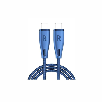 Ravpower Light Blue Nylon-Braided C-C Cable 1.2m