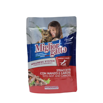 Miglior Gatto Beef & Carrots Cat Pouch 100g