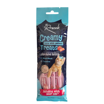 Rrannk Creamy Tuna & Salmon Cat Treats 4x15g