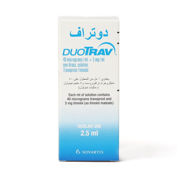 Novartis DuoTrav Eye Drops 2.5ml