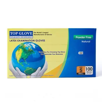 Top Gloves  Latex Textured Small - 1Piece