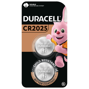 Duracell CR2025 Lithium Battery 2 Pieces