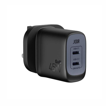 Joda Mobi 45W 2-Port USB-C Wall Charger Black