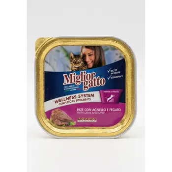 Miglior Gatto Lamb & Liver Cat Pouch 100g