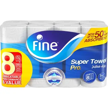 Fine Super Towel Pro 3-Ply Roll 8 Pack