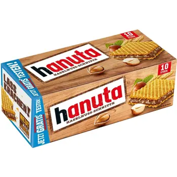 Hanuta Hazelnut Wafer Pack 10x220g