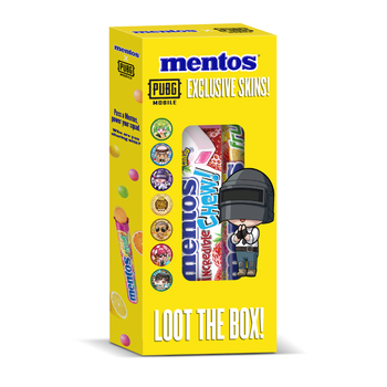 Mentos & PUBG Candy Chew Starwberry and Fruite 2×82.8g