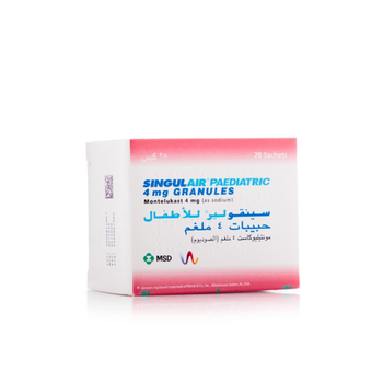 MSD Singulair Paediatric Granules 4mg 28 Sachets