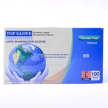 Top Gloves  Latex Textured Large - 1Piece