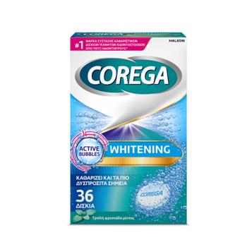Corega Whitening Active Bubbles 36 Pieces