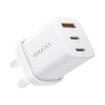 روموس شاحن جداري ثلاثي المخارج USB-2C بقدرة 30 وات 1قطعة