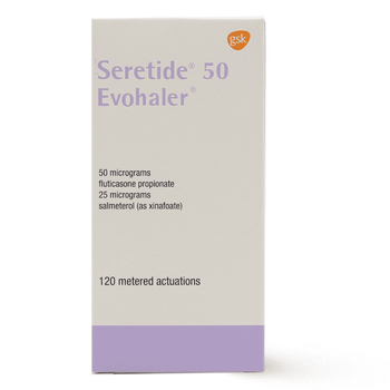 سيريتايد 50، لأعراض الأزمة التنفسية والربو - 1 إيفوهيلر 1قطعة